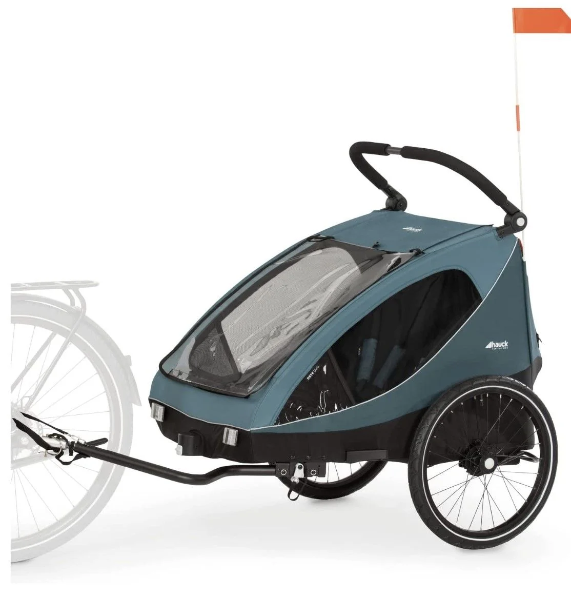 Hauck remolque bicicleta niños para 2 plazas Dryk Duo