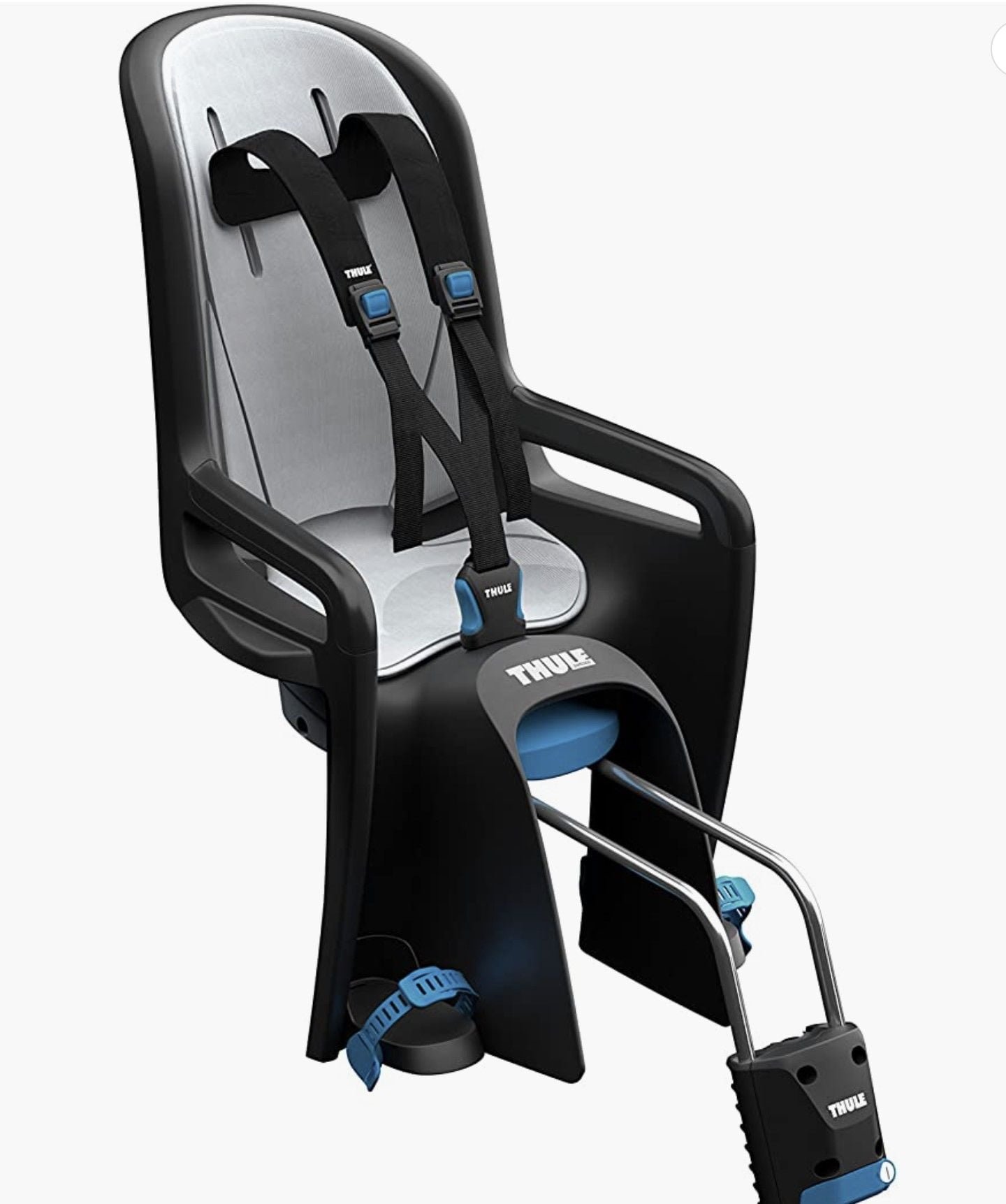 Las mejores sillas portabebés para bicicleta 2023 3 Thule remolque silla de bicicleta tipo asiento RIDEALONG (negra)
